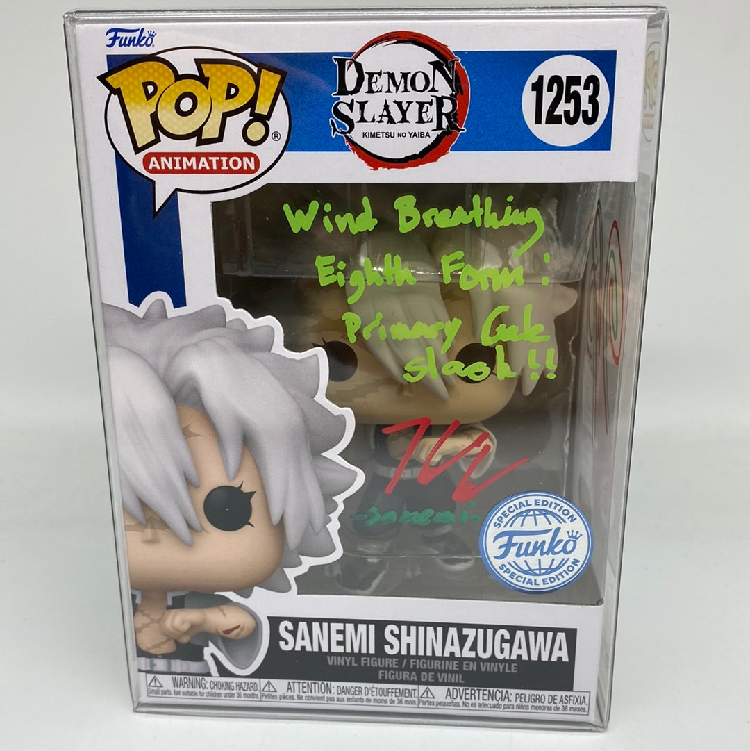 Demon sold slayer Funko pop Sanemi Signed