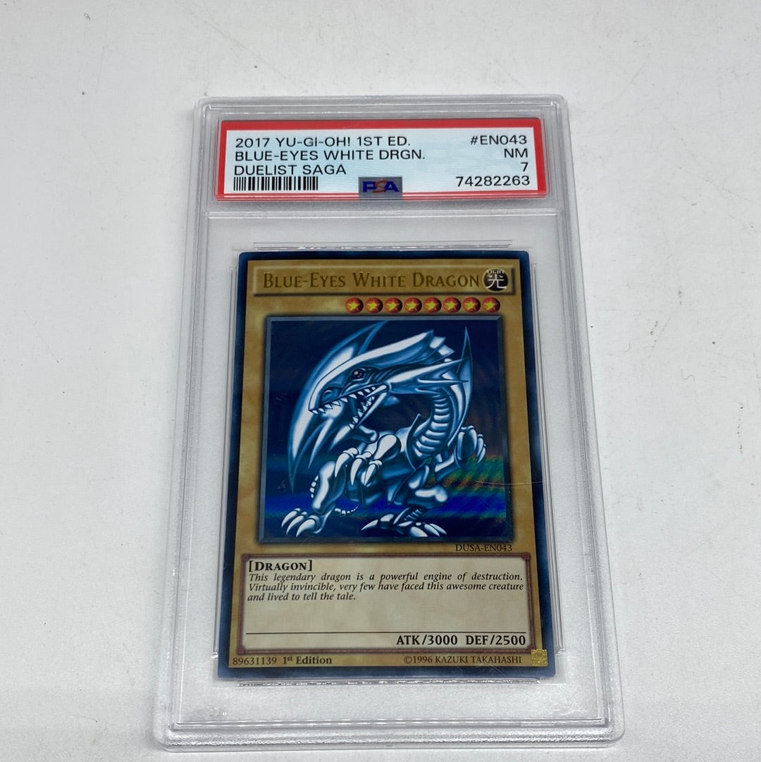 PSA 7 - Blue-Eyes White Dragon - 1st Edition - Yu-Gi-Oh! - #EN043 PSA 7 - Blue-Eyes White Dragon - 1st Edition - Yu-Gi-Oh! - #EN043