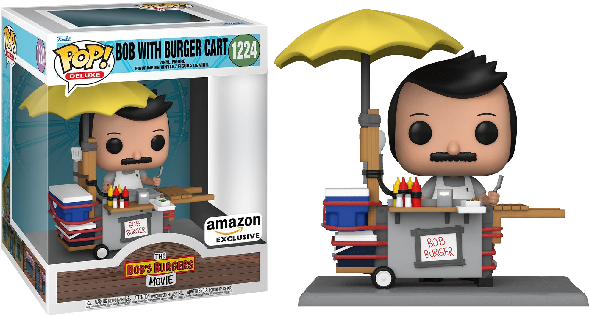 Funko Deluxe Bob's Burgers high quality #1224 Bob with Burger Cart (Amazon exclusive)