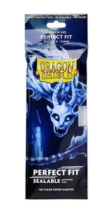 Dragon Shield Japanese Perfect Fit Sealable Sleeves - Clear (100-Pack)