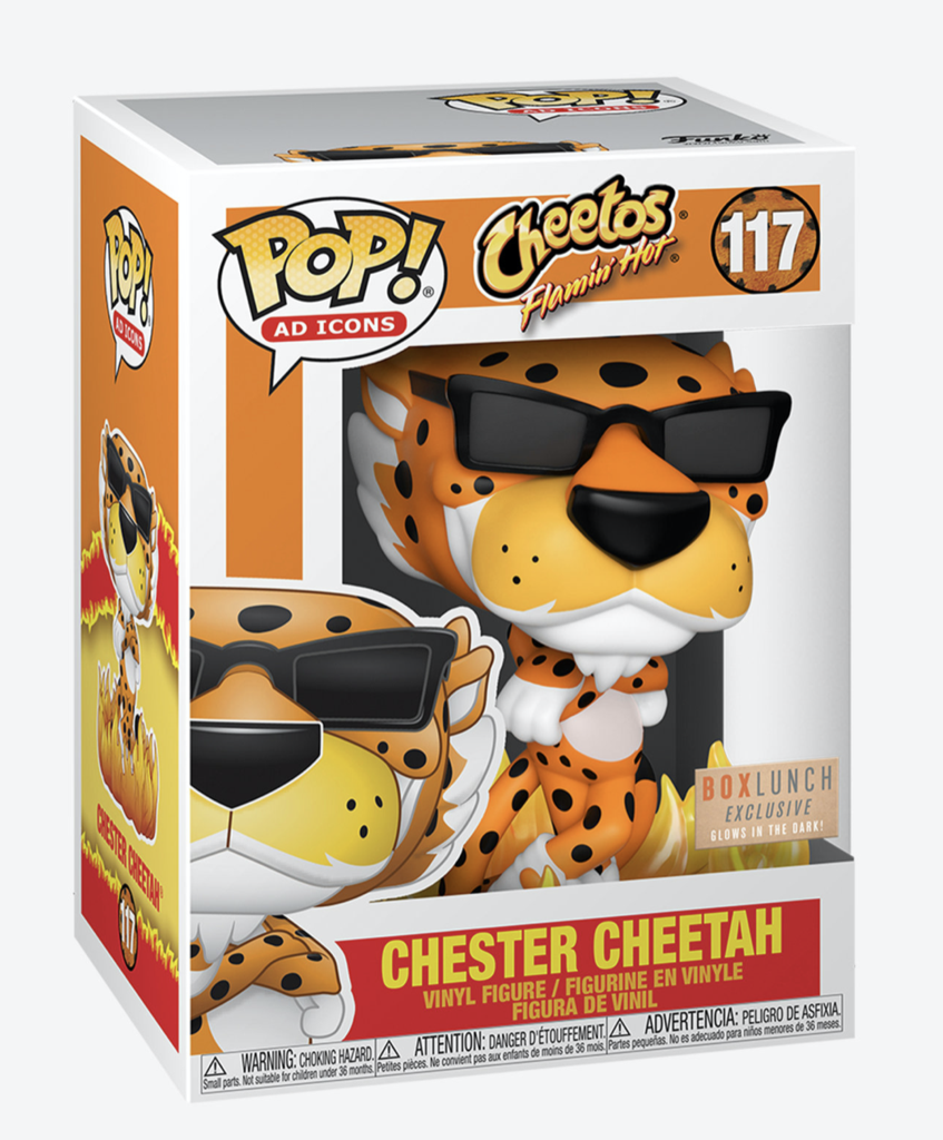 Funko Pop! Ad Icons - Cheetos Flamin Hot - Chester Cheetah (Glow In Th Funko Pop! Ad Icons - Cheetos Flamin Hot - Chester Cheetah (Glow In Th