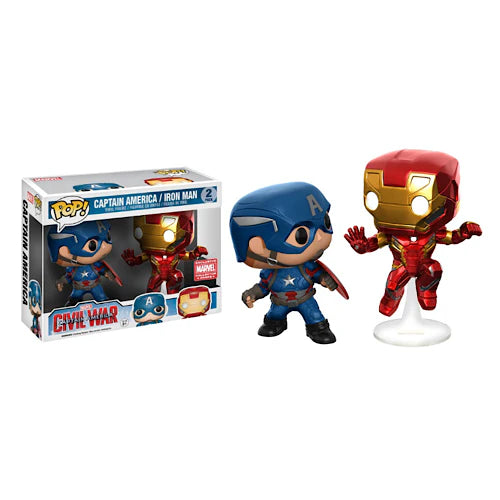 Funko pop captain america iron deals man
