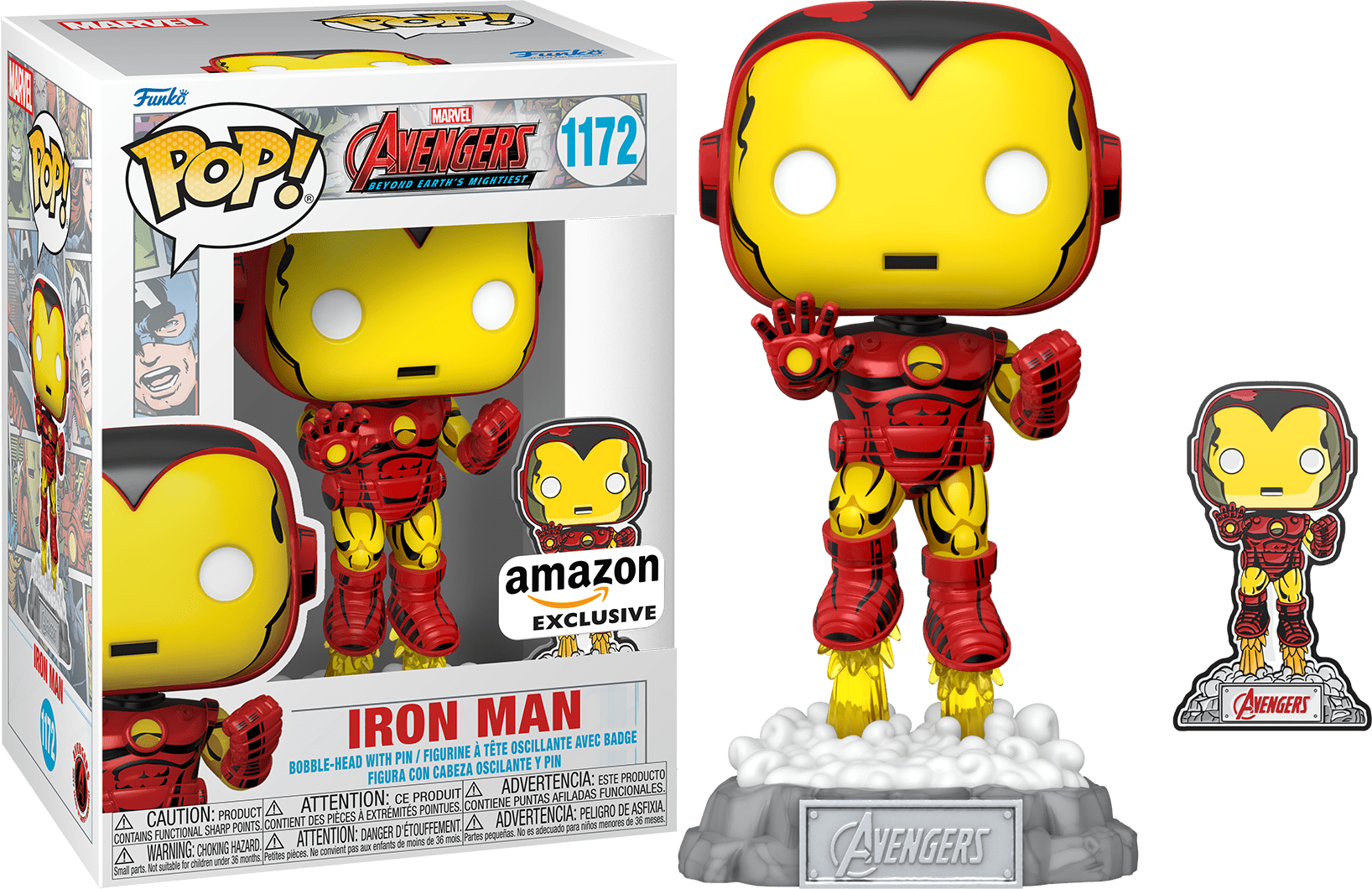 Iron Man Avengers 60th with Pin Pop! Vinyl Figure #1172