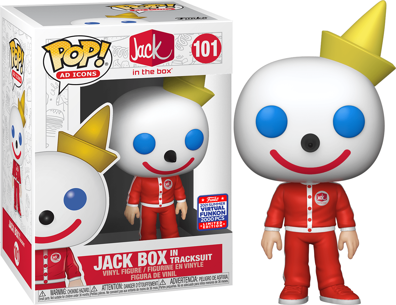 Jack Box in Tracksuit Funko Pop 101