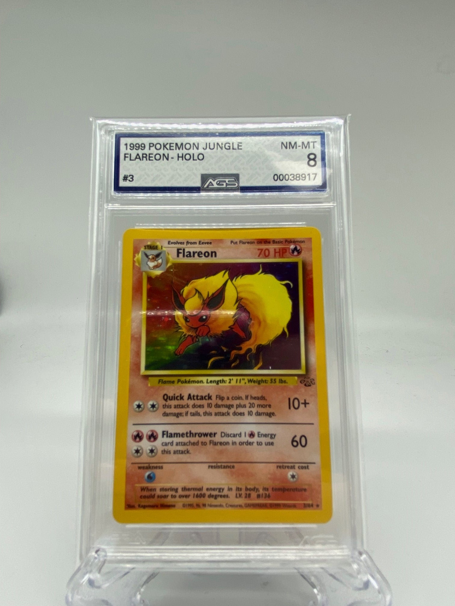 PSA 8 1st Edition Flareon Holo Jungle deals