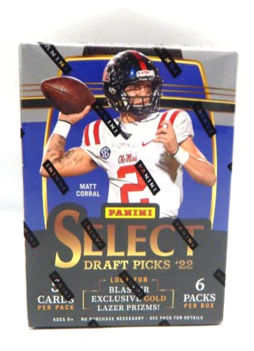 NFL Panini 2022 Select Draft Picks Football Trading Card BLASTER