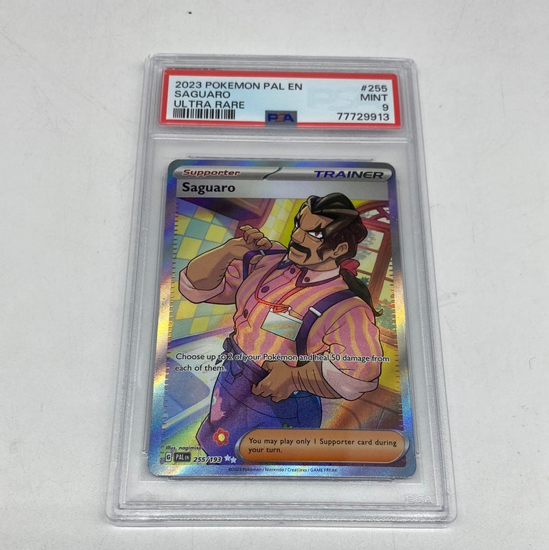 PSA 9 Mint Pokemon Saguaro Paldea Evolved Ultra Rare Full Art