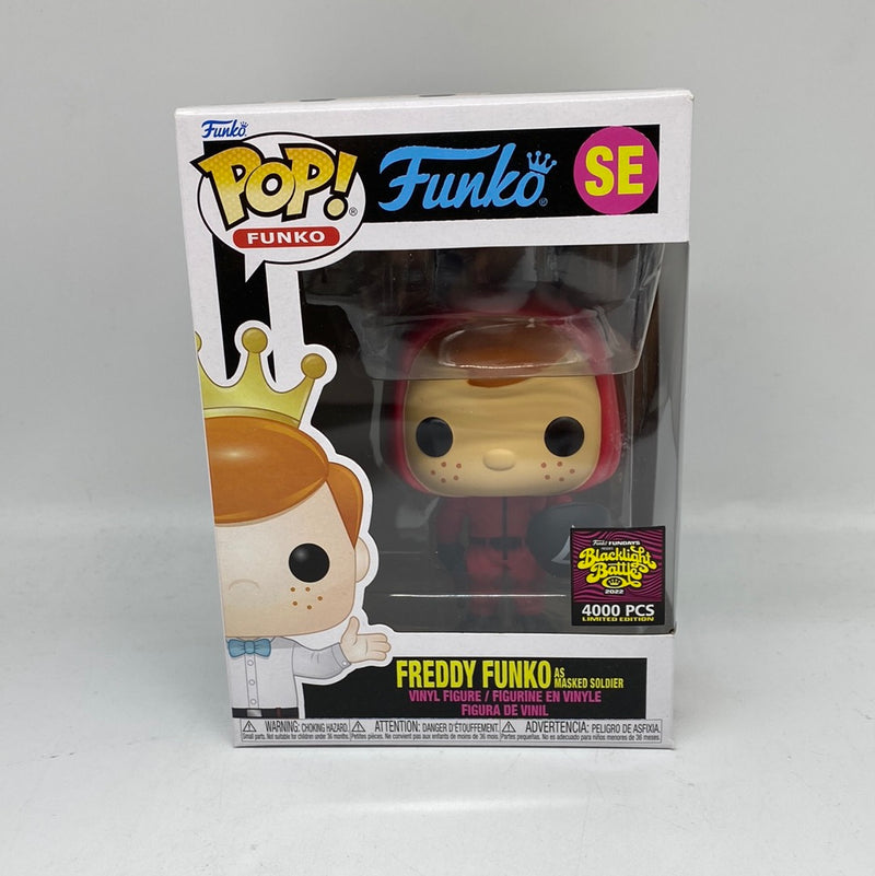 Funko Pop! Funko: Freddy Funko as Masked Soldier SE Vinyl Figure Funko Fundays Backlight Battle 4000 PCS Limited Edition DAMAGED