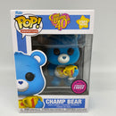 FunkoPop Animation Champ Bear 1203 Limited Flocked CHASE Edition Care Bears 40th