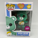 FunkoPop Animation Wish Bear 1203 Limited Flocked CHASE Edition Care Bears 40th