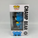 FunkoPop Animation Champ Bear 1203 Limited Flocked CHASE Edition Care Bears 40th