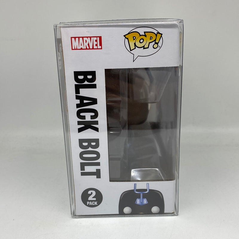 Funko Pop! Marvel: Black Bolt & Lockjaw Vinyl Bobble-Heads 2 Pack Glows in the Dark PX Exclusive 2018 SDCC Exclusive Limited Edition