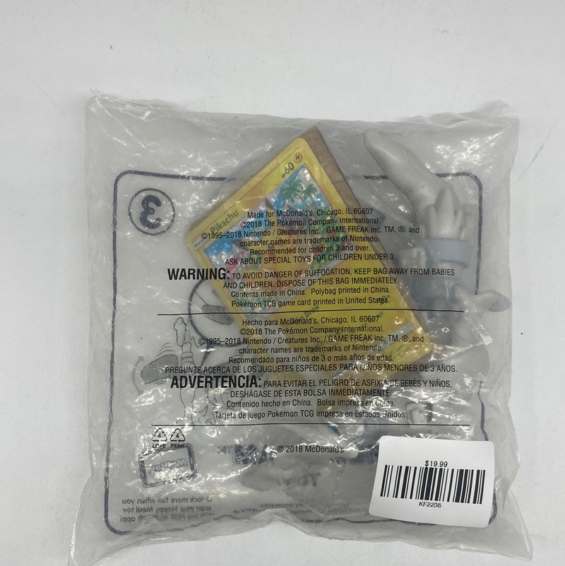 POKEMON McDonalds Reshiram Happy Meal Toy New Seal SEALED with Pikachu card POKEMON McDonalds Reshiram Happy Meal Toy New Seal SEALED with Pikachu card