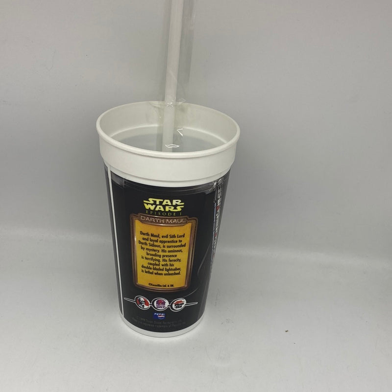 Star Wars Episode I Darth Maul Cup & Topper. 1999 KFC Taco Bell Pizza Hut