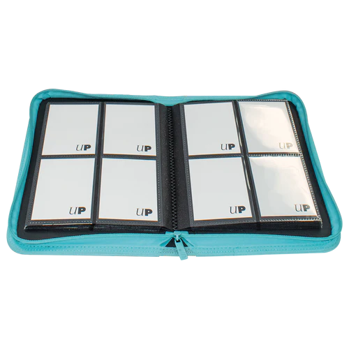 Ultra Pro: 4 pocket Zippered Pro-Binder, Light Blue (Vivid)