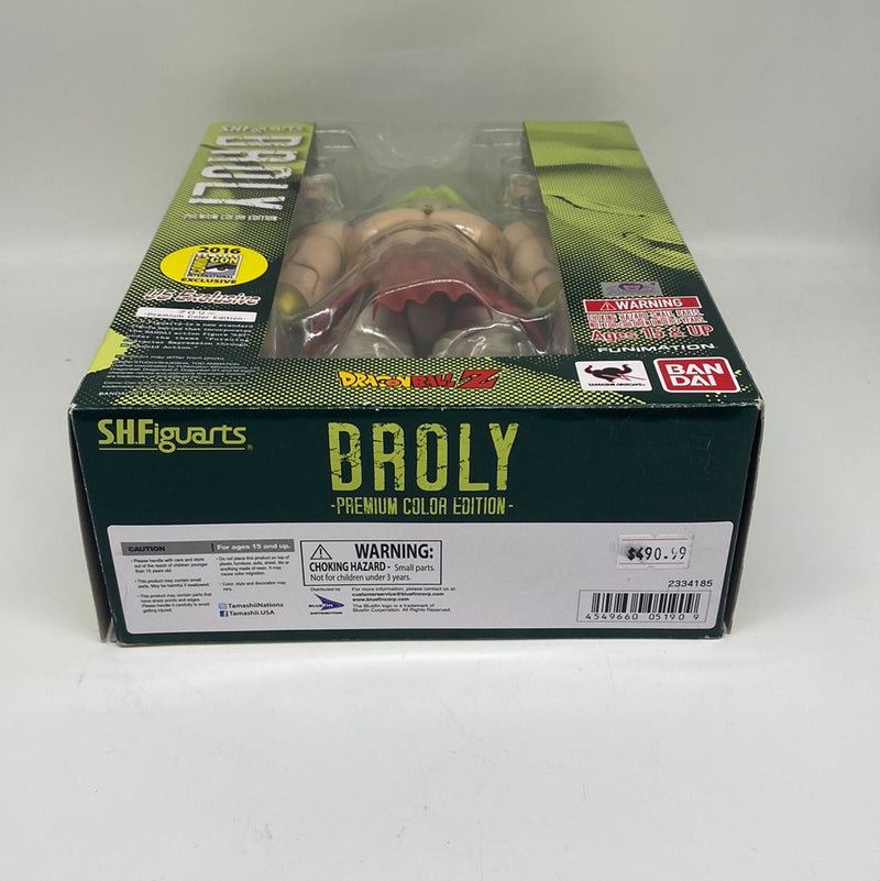 SDCC 2016 Broly S.H.Figuarts Premium Color Edition Dragon Ball opened