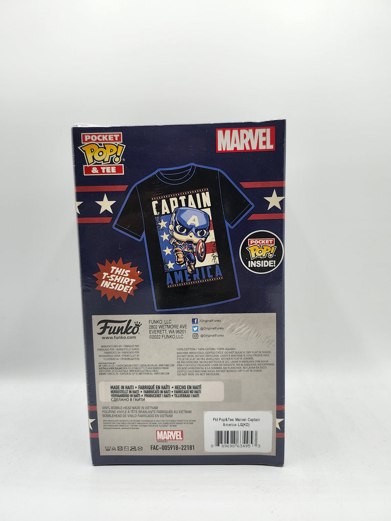 Pocket Pop & Tee - Avengers: Age of Ultron Captain America - Size: L