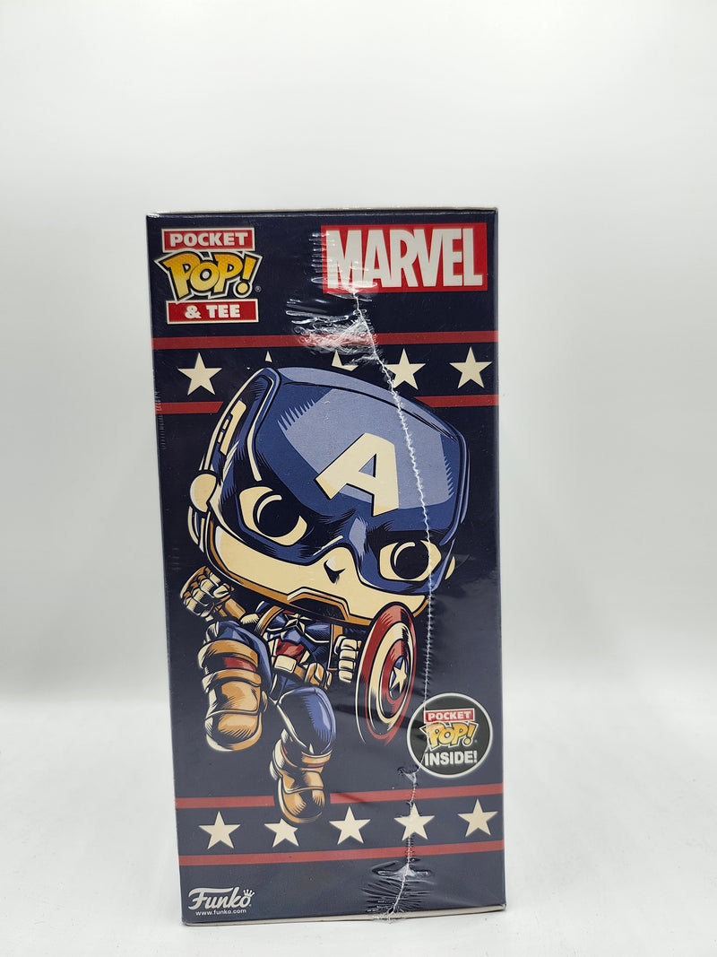 Pocket Pop & Tee - Avengers: Age of Ultron Captain America - Size: L