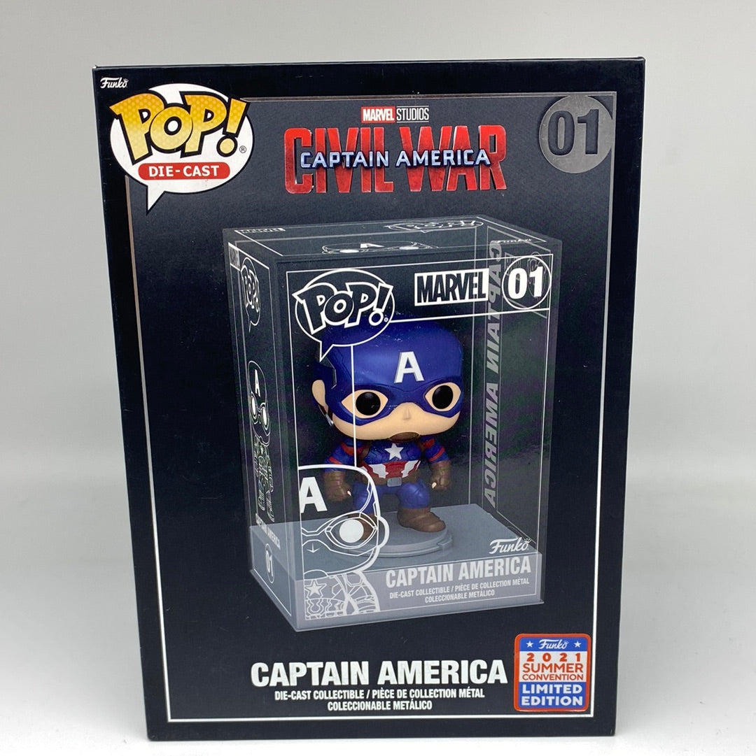 Funko Pop! Marvel Captain America #01 Die-Cast Collectible Limited Edi