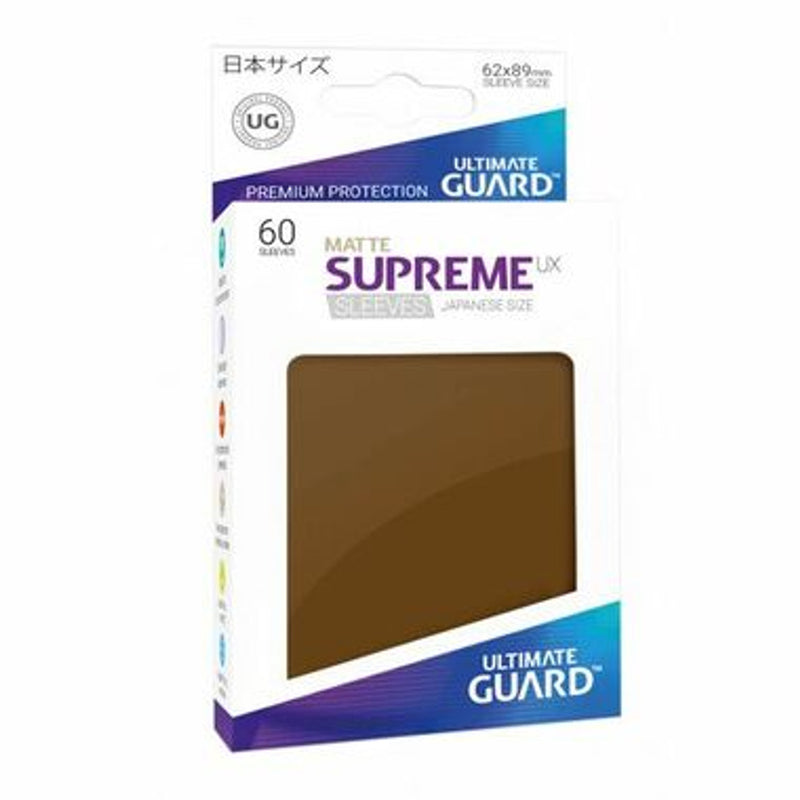 Ultimate Guard: Supreme UX Japanese Size Sleeves - Matte Brown (60ct)