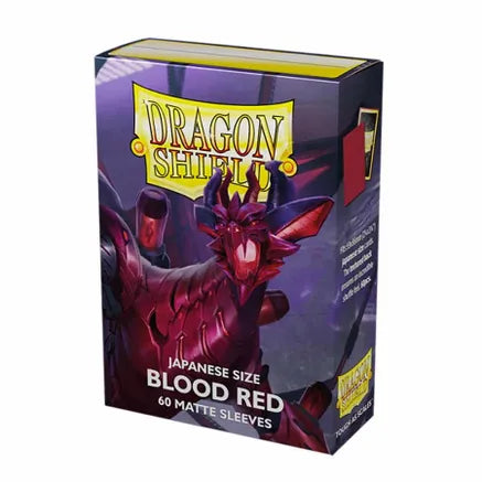 Dragon Shield Japanese Matte Sleeves - Blood Red (60-Pack) - Dragon Shield Card Sleeves