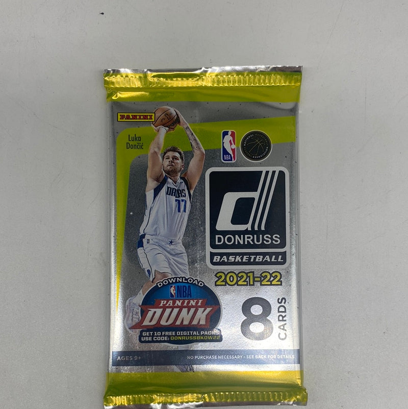 2021-22 Panini Donruss Basketball Pack - 8 Cards, New & Sealed
