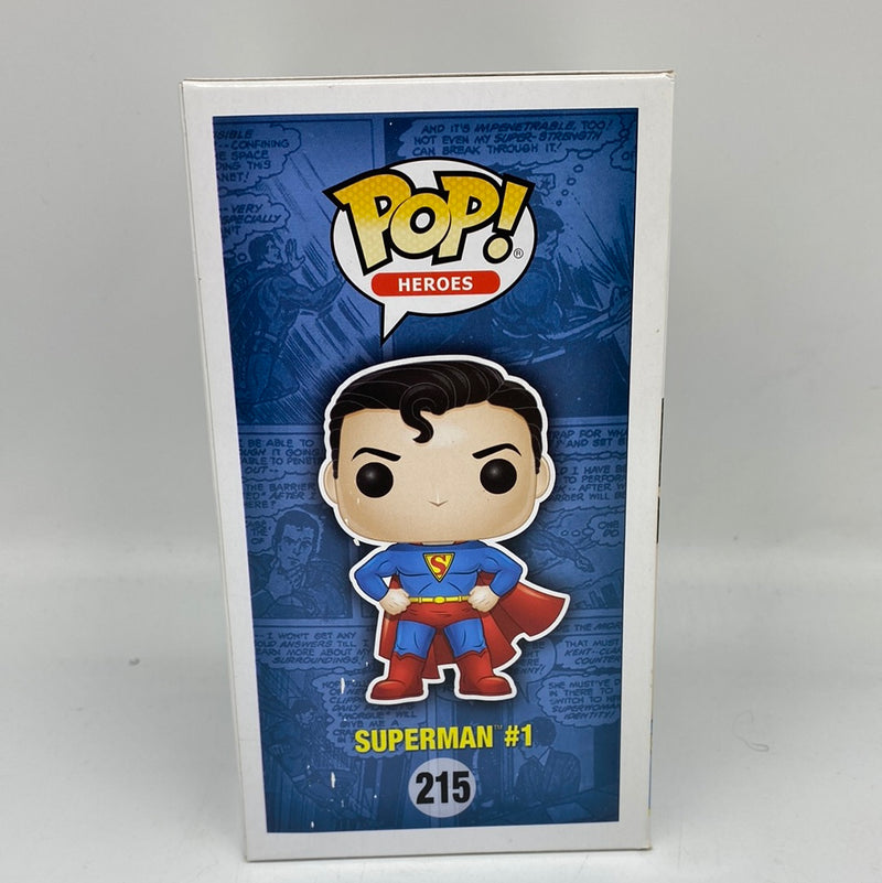 Funko Pop! DC: Super Heroes Superman #1 #215 Vinyl Figure 2017 Fall Convention Exclusive