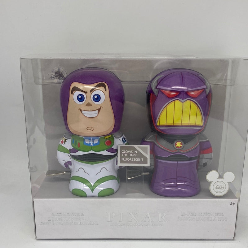 DISNEY D23 EXPO EXCLUSIVE TOY STORY BUZZ LIGHTYEAR ZURG TIN WIND UP TOYS LE 1500