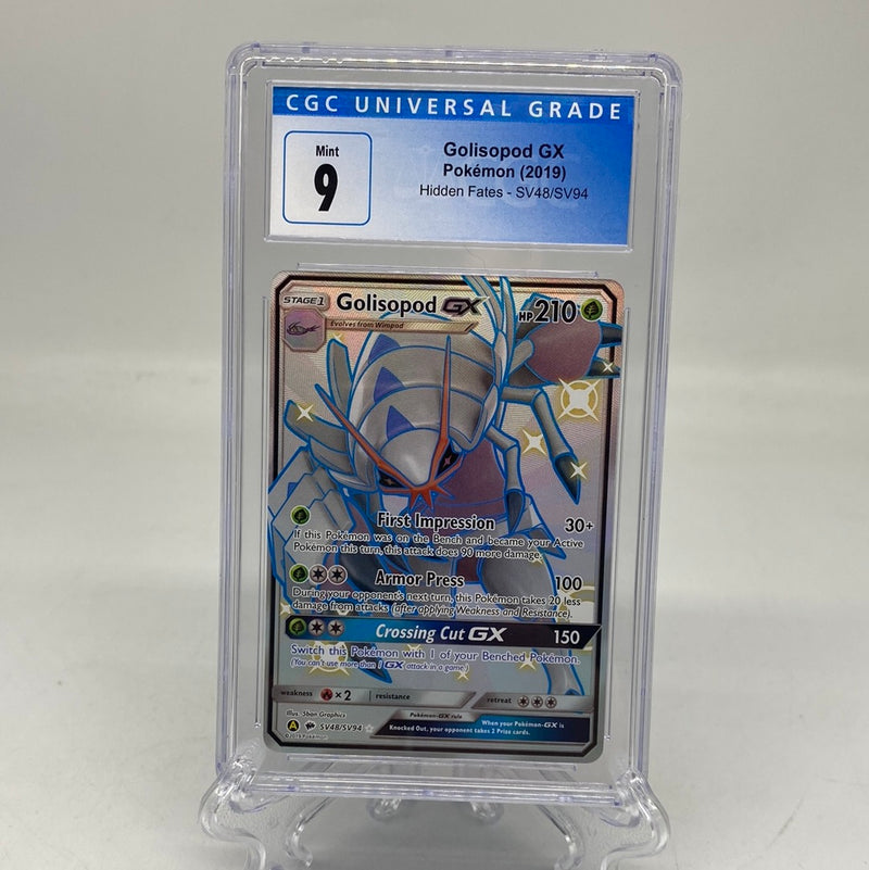 2019 Golisopod GX SV48/SV94 Hidden Fates CGC 9 Mint Pokemon TCG 2019 Golisopod GX SV48/SV94 Hidden Fates CGC 9 Mint Pokemon TCG