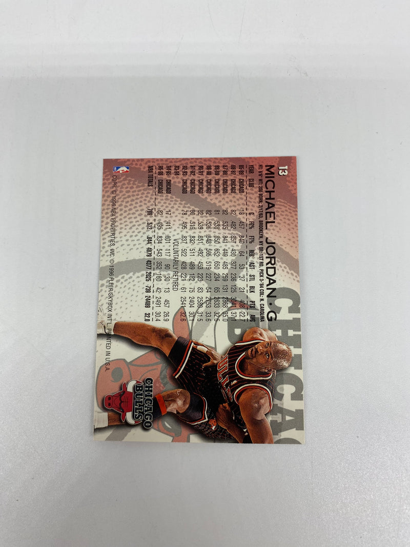 Michael Jordan Fleer '96-97 Basketball Card
