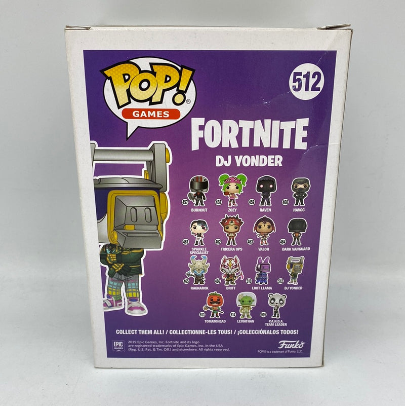 Funko Pop! Fortnite: DJ Yonder #512 Vinyl Figure DAMAGED