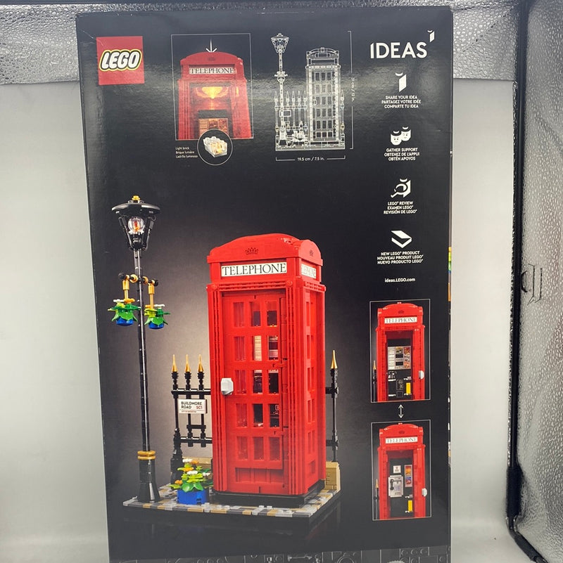 Brand new LEGO Set 21347 Ideas Red London Telephone Box