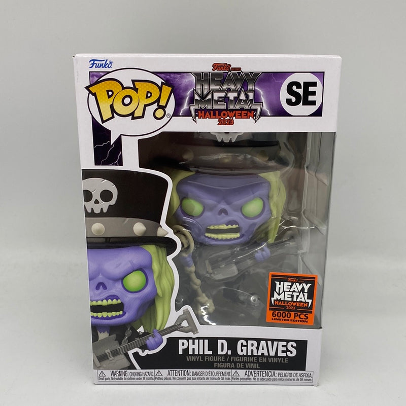 Funko Pop! Heavy Metal Halloween 2023 Phil D.Graves LE 6000 Box Damage