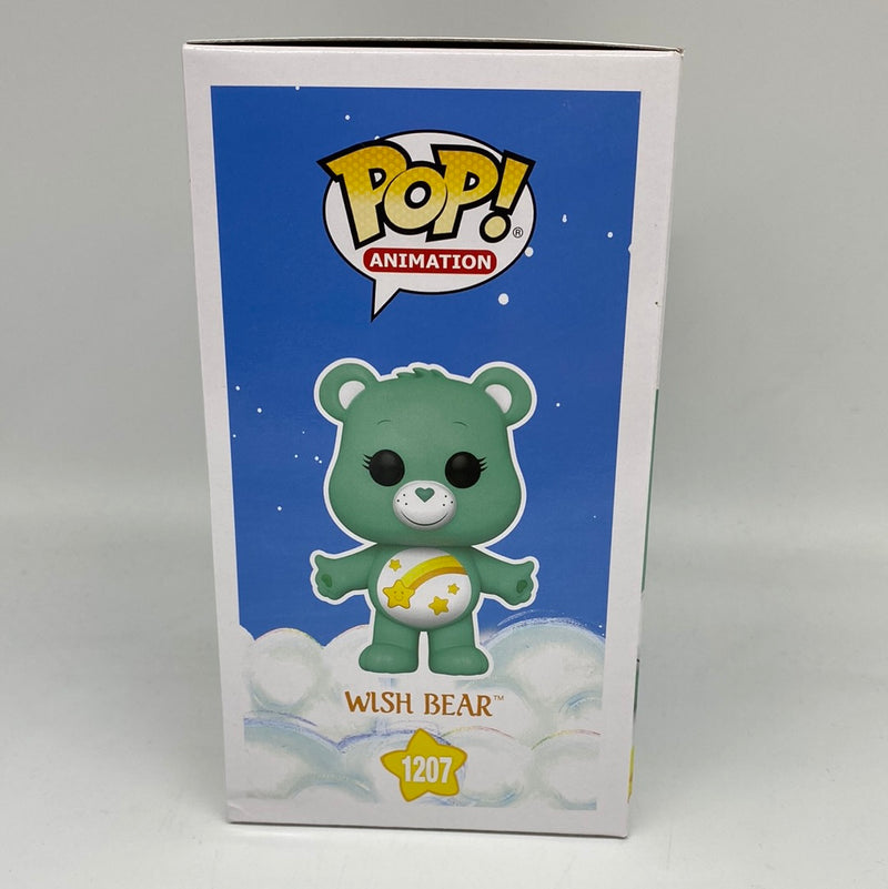 FunkoPop Animation Wish Bear 1203 Limited Flocked CHASE Edition Care Bears 40th