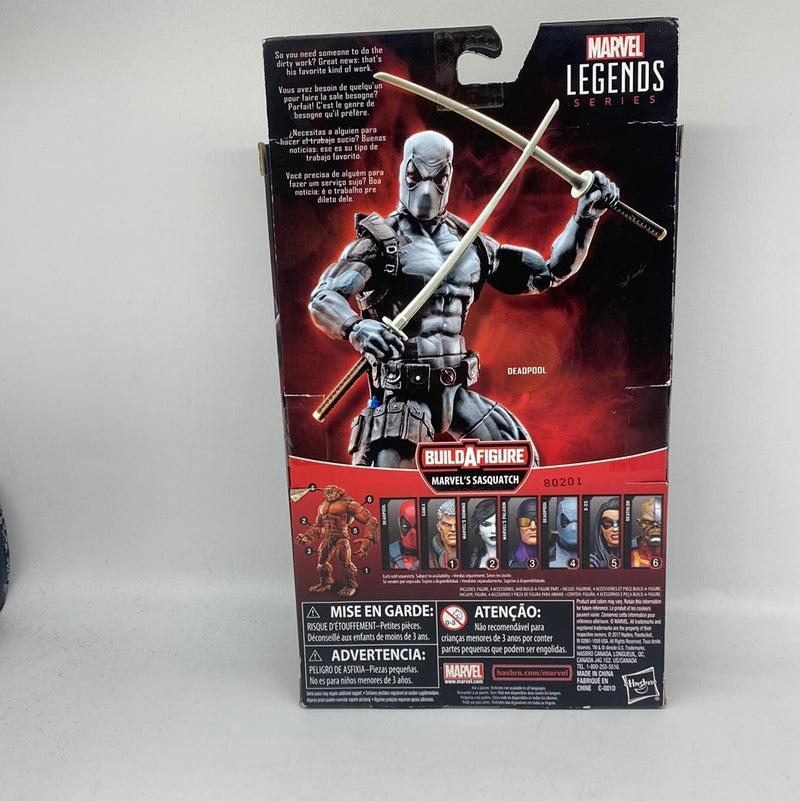 Marvel Legends Gray Deadpool X-Force 6" Figure BAF Sasquatch Hasbro