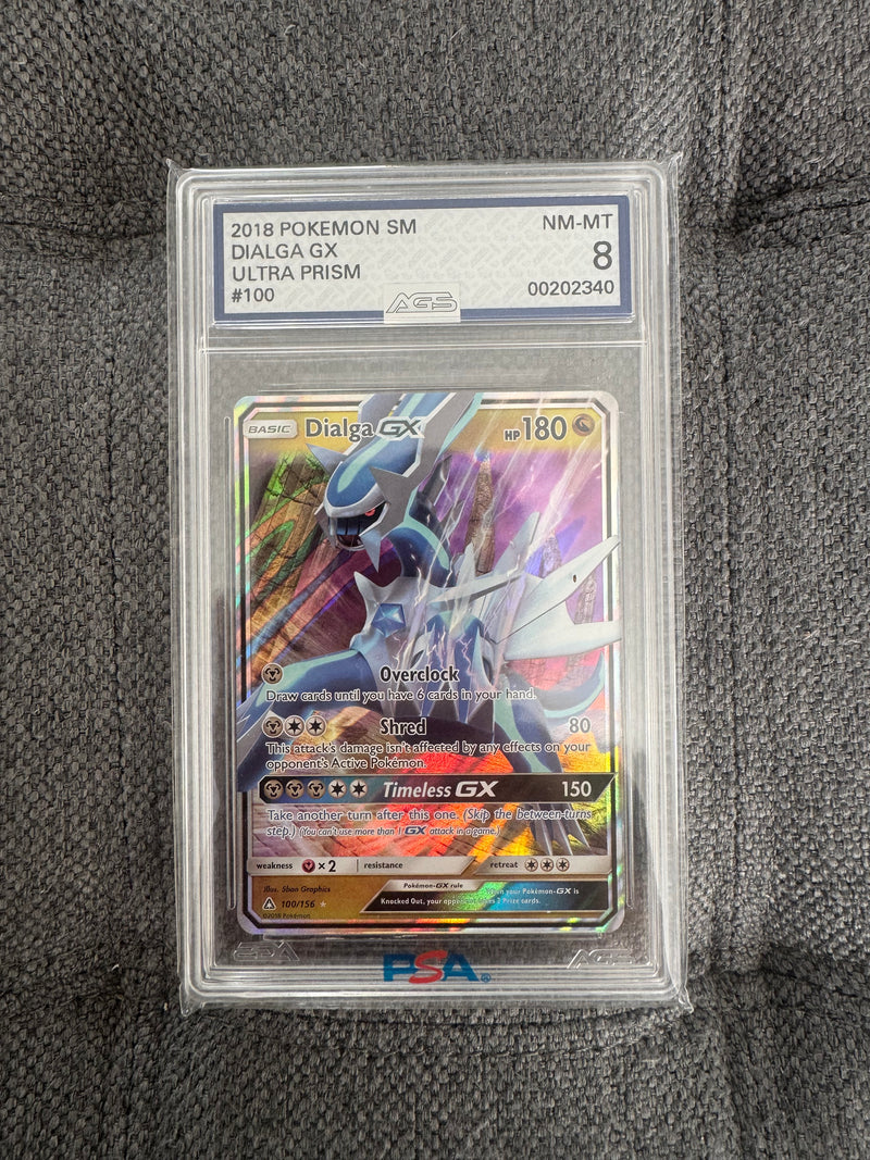 Dialga GX 100/156 – Ultra Prism – AGS 8 NM-MT – Pokémon TCG 2018