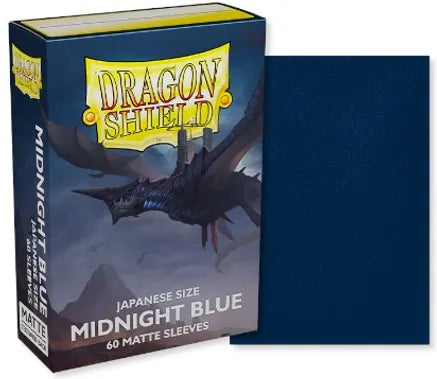 Dragon Shield Dual Matte Japanese Sleeves - Midnight Blue (60-Pack) - Dragon Shield Card Sleeves