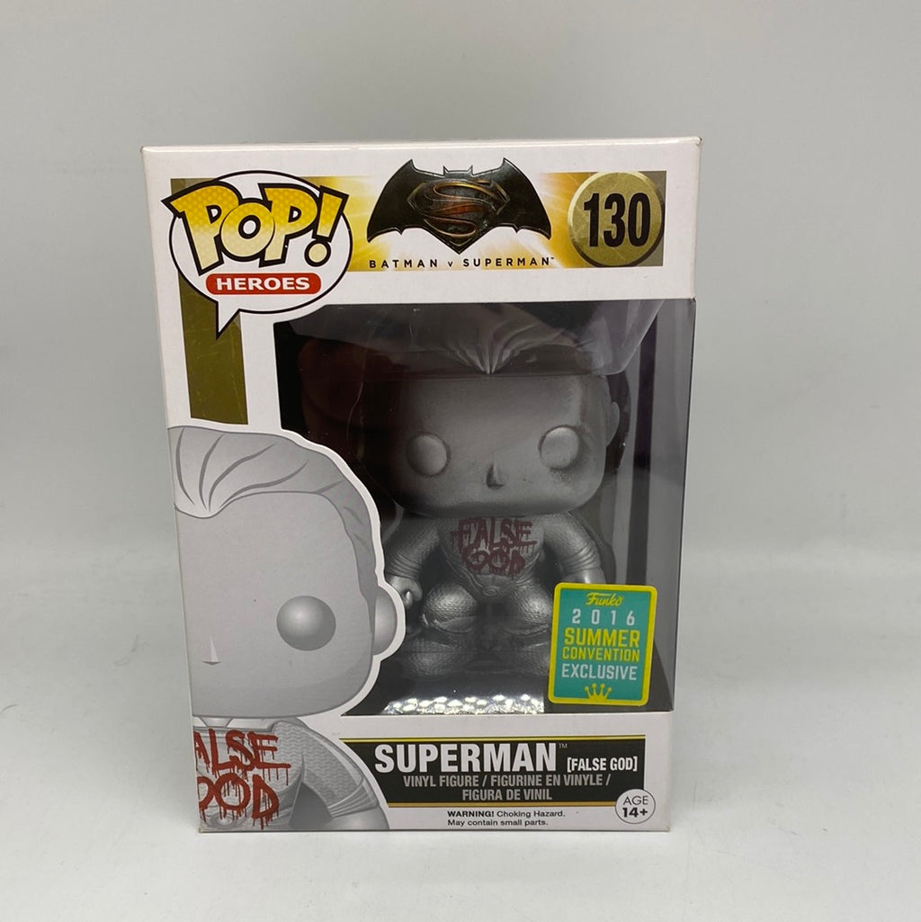 Superman Super Sized Pop! Heroes Superman Metallic Exclusive