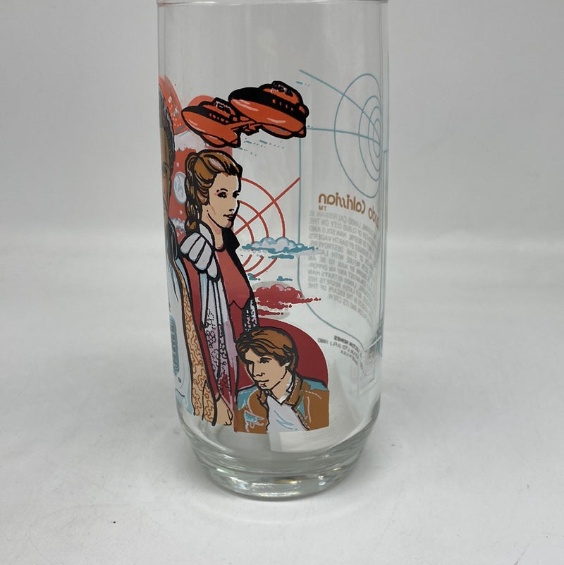 Star Wars Empire Strikes Back Lando Calrissian 1980 Burger King CocaCola Glass