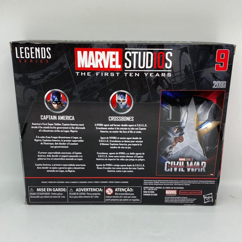 Hasbro Marvel Studios: The First Ten Years Captain America: Civil War Captain America and Crossbones Hasbro Marvel Studios: The First Ten Years Captain America: Civil War Captain America and Crossbones