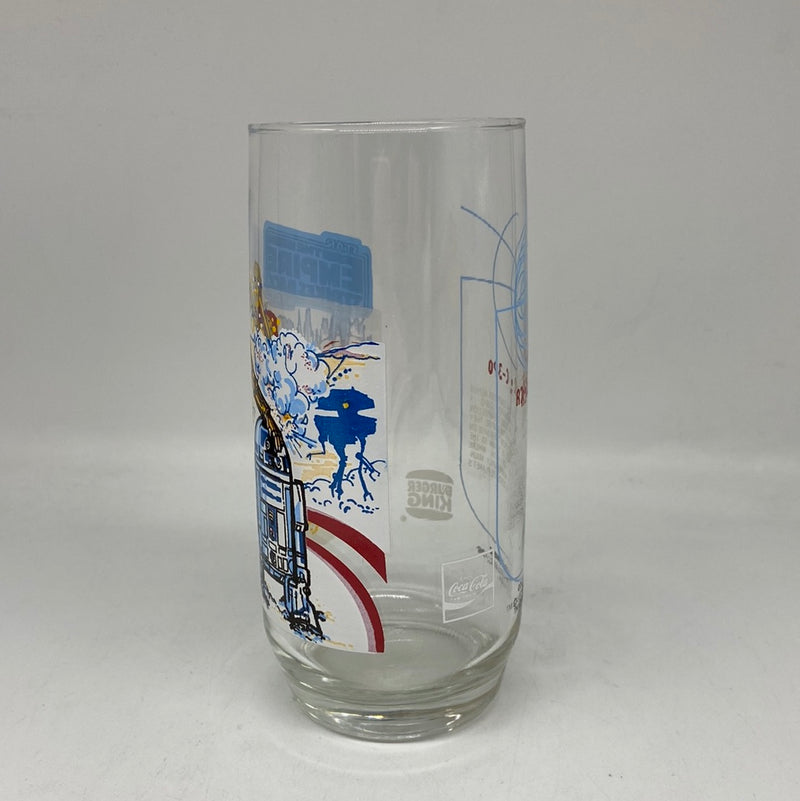 Vtg 1980 LUKE & TAUNTAUN DROIDS Empire Strikes Back Star Wars Burger King Glass