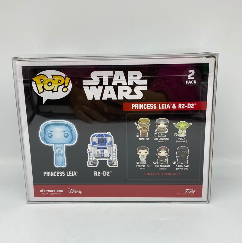 Funko Pop! Star Wars Princess Leia & R2-D2 2 Pack Vinyl Bobble-Head 2017 Summer Convention Exclusive