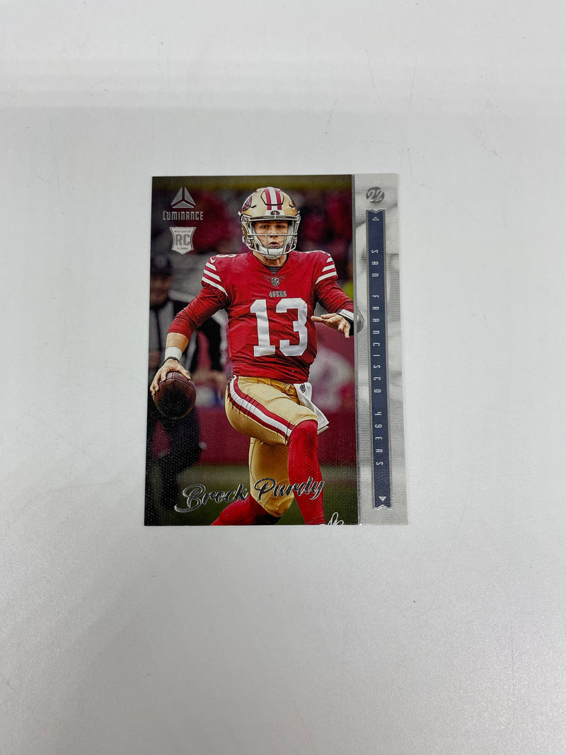 Brock Purdy 2022 Chronicles Luminance Rookie Card RC San Francisco 49ers