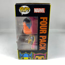 Funko Pop! Marvel: Captain America/Iron Man/Thor/Doctor Strange (Blacklight) (4 Pack) Bobble-Heads Target Exclusive DAMAGED