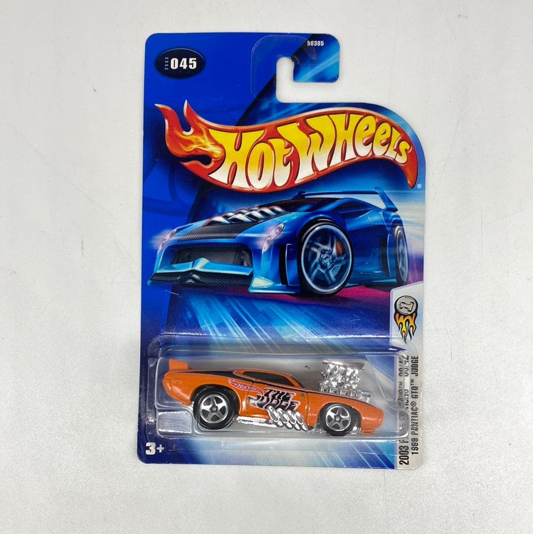 2003 Hot Wheels First Editions #045 1969 Pontiac GTO Judge Orange