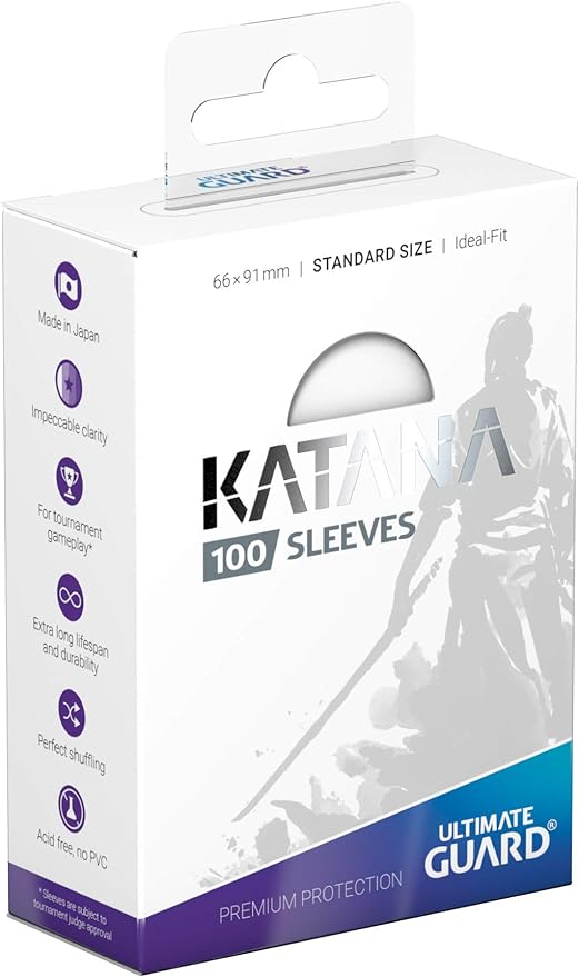 Ultimate Guard Katana Sleeves Standard Size White (100)