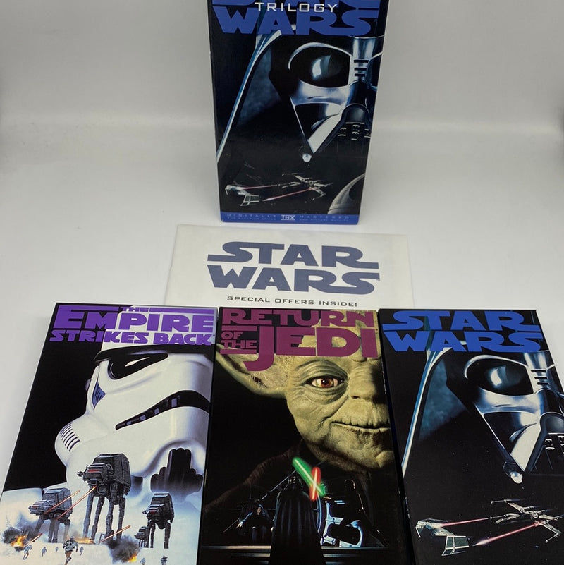 Star Wars Trilogy 3-Tape Set VHS Video Tape Movie Lucas Film