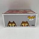 Funko Pop! Disney: Chip and Dale 2 Pack Vinyl Figures Flocked 2017 Summer Convention Exclusive DAMAGED