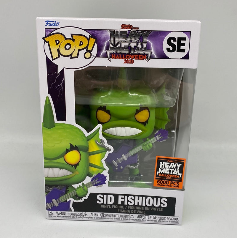 Funko Pop! SID FISHIOUS Heavy Metal NYCC Halloween 2023 Damaged