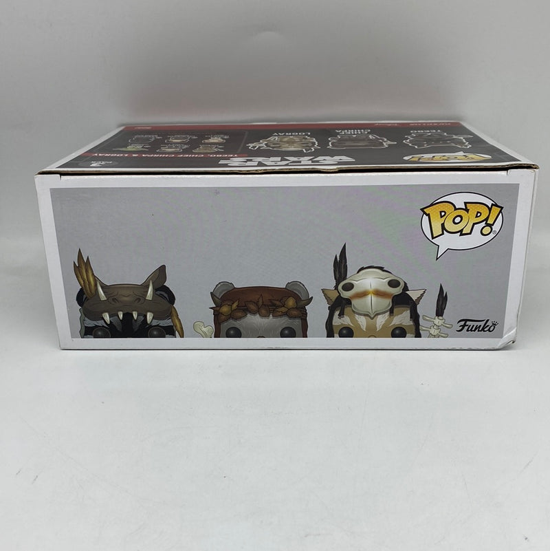 Funko Pop! Star Wars: Teebo, Chief Chirpa & Logray (3-Pack) Vinyl Bobble-Head Walmart Exclusive DAMAGED